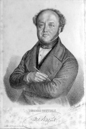 Abbildung von Albert Bitzius  – Jeremias Gotthelf (Alpenrosen 1849)